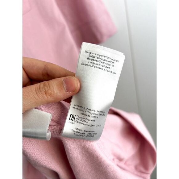 Ganni Software Recycled Cotton‎ Blend Jersey T Shirt Dress Lilac XS Oversized - Picture 11 of 12